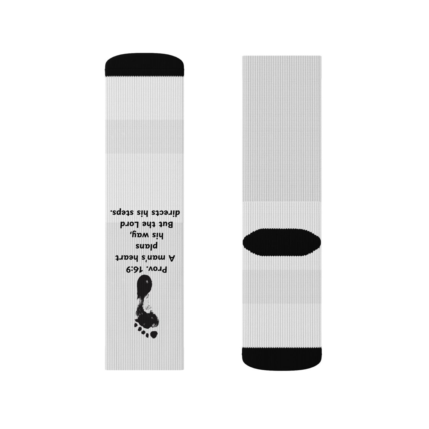 Prov 16:9 Sublimation Socks