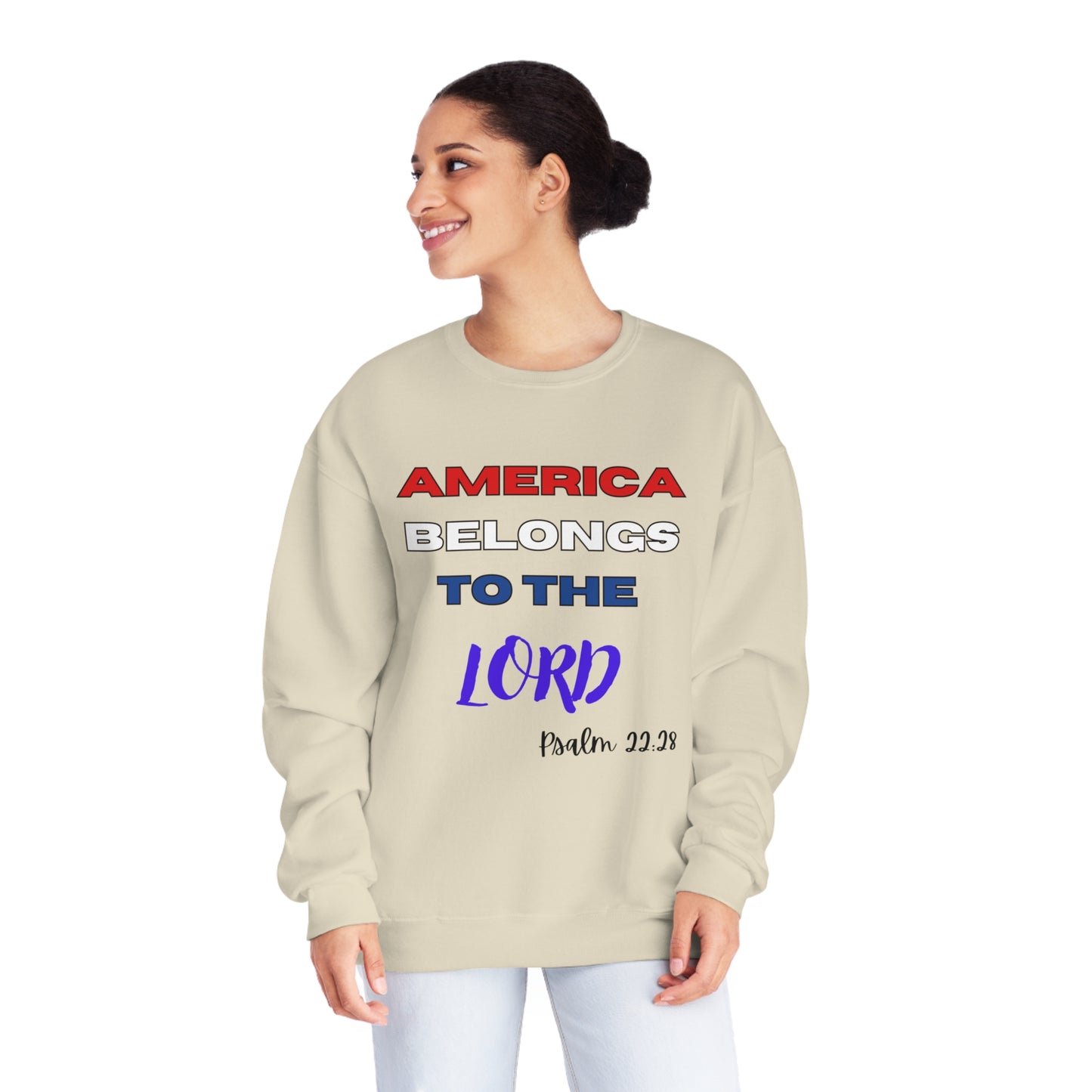 America - Unisex NuBlend® Crewneck Sweatshirt