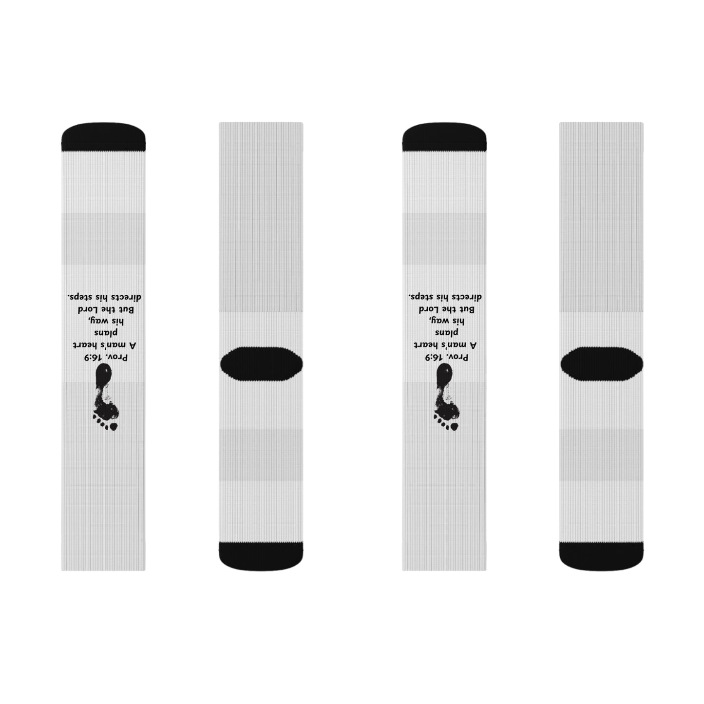 Prov 16:9 Sublimation Socks
