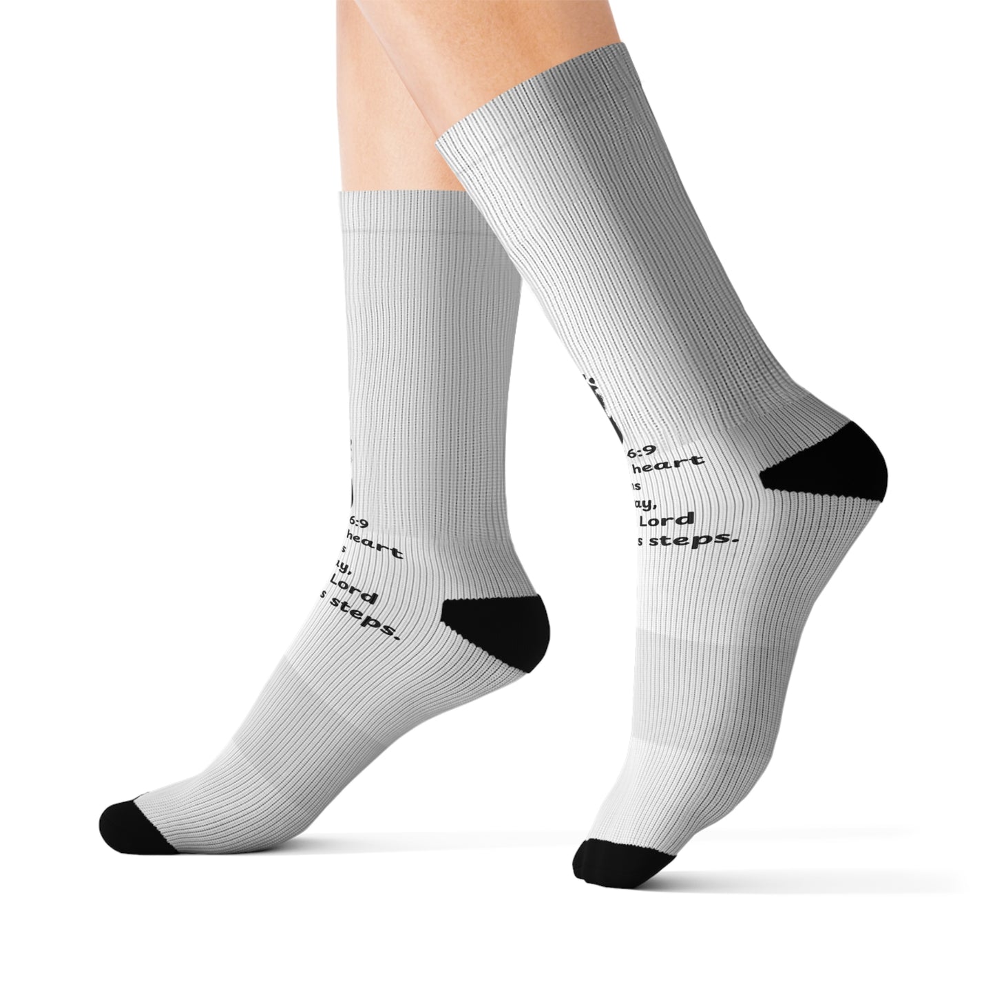 Prov 16:9 Sublimation Socks