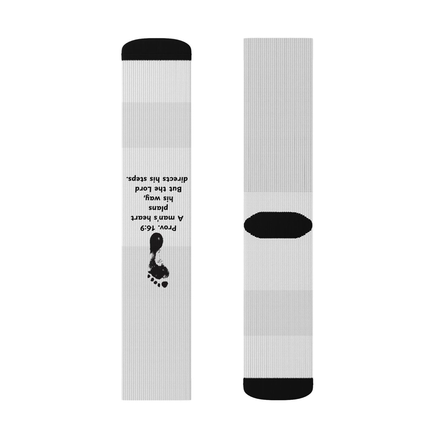 Prov 16:9 Sublimation Socks