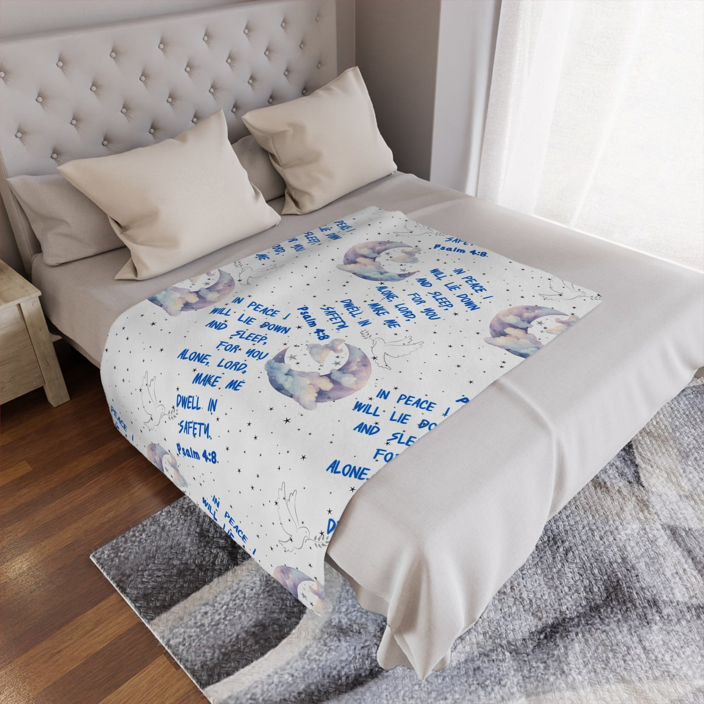 Peace- Microfiber Blanket - Rest Securely
