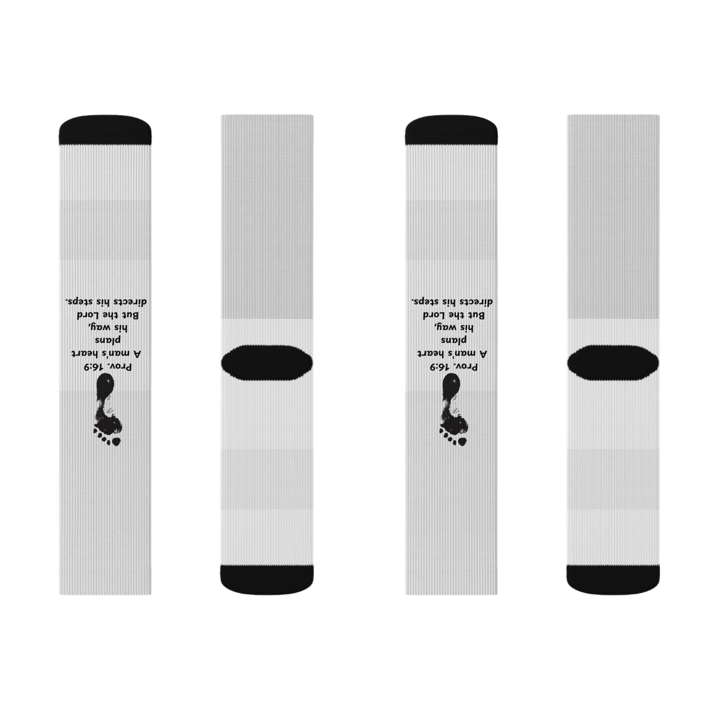 Prov 16:9 Sublimation Socks