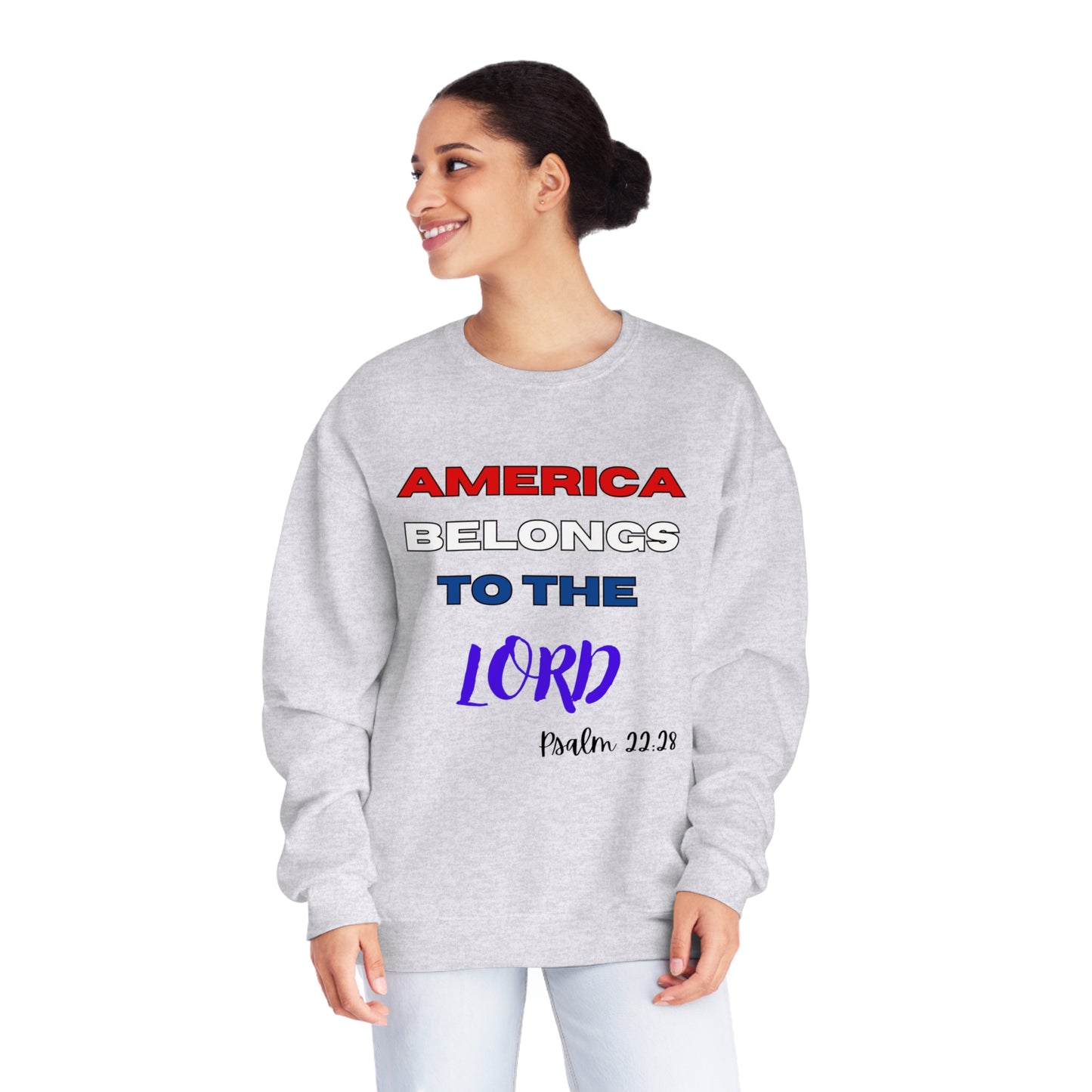 America - Unisex NuBlend® Crewneck Sweatshirt