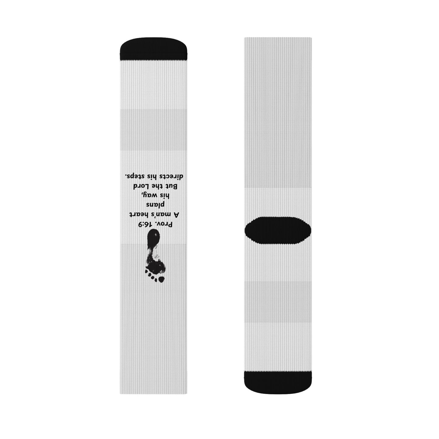 Prov 16:9 Sublimation Socks