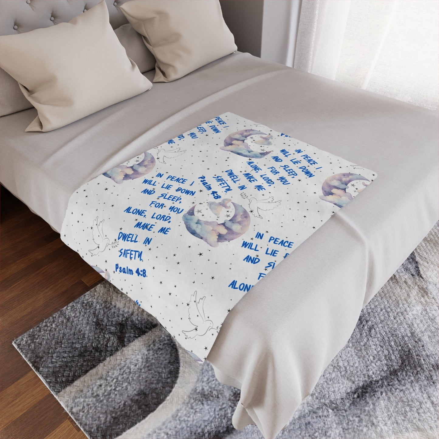 Peace- Microfiber Blanket - Rest Securely