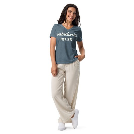 Sabiduria - Women’s relaxed v-neck t-shirt