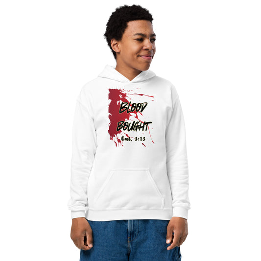 Blood bought- Youth heavy blend hoodie
